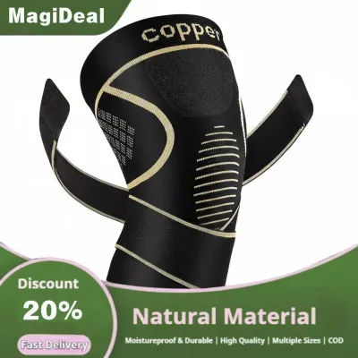Adjustable Sports Knee Support Copper Fiber Stabilizer Pad for Joint Pain Relief Cycling Working