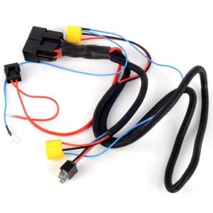 NAELIN Ổ cắm gốm Bộ dây điện đèn pha 12V Đầu nối H4 Bộ dây điện đèn halogen Chất lượng cao. Bộ phích cắm Phụ kiện đèn pha. Sửa đổi đèn pha