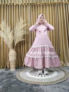 Gamis Anak | Hijab Kids | Other  | Baju Musliam Anak Set Kerudung 1-12 Tahun