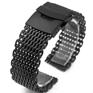 Spot Goods 18-24 mm Unable to adjust the length 170 mm Cool Shark 1.2 Thick stainless steel mesh watch strap