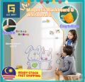 【Magnetic Blackboard/Whiteboard wall sticker】Kids Drawing Board Painting with chalk/marker pen art craft soft whiteboard DIY whiteboard Wall Sticker Erasable Washable Magic Decoration Office classroom white board Learning 黑板白板. 