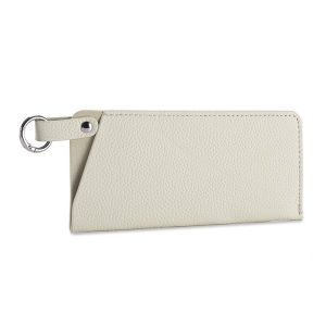 Genuine Genuine Leather Ultra-Thin Glasses Case Soft Leather Texture Hangable Sunglasses Storage Protective Bag