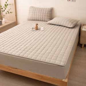 Sheleep 100% Waterproof Mattress Cover Quilted Cotton Mattress Protector Garterized Bed Cover