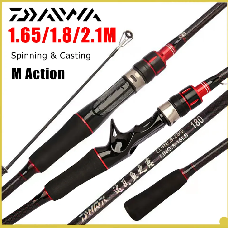 Hot Sale]Fishing Rod 1.65m/1.8m/2.1m Carbon Spinning Casting Fishing Rod  Lure Pole 2-piece Carp Fishing Freshwater Saltwater Accessories