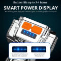 Headlamp rechargeable strong flash light head-mounted flashlight waterproof. 