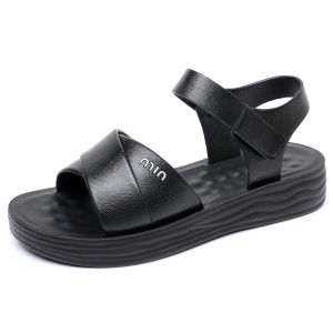 [Free Shipping] WomenS Sandals For Mothers Summer Shoes For Middle-Aged And Elderly Women New Non-Slip Soft-Soled Flat Shoes Comfortable Casual Shoes