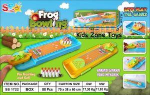 KZT Mainan Edukasi Anak Bowling Katak Mini Board Game Seru / Frog Bowling Board SS1722