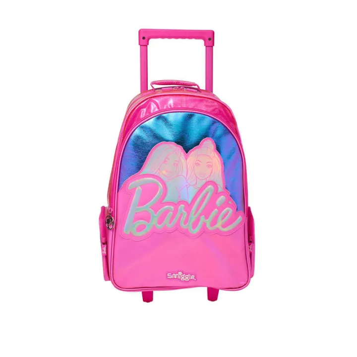 Smiggle Barbie Light Up Trolley Backpack Pink IGL448485PNK