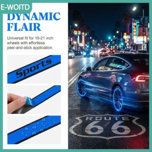 【E-WOITD】 Phổ Xe Máy Bánh Xe Rim Sọc Phản Quang Trang Trí Nội Thất Băng Cho 18 Để 21 Inch Thể Thao Bánh Xe Tùy Chỉnh Không Thấm Nước Dán