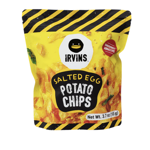 Irvins Potato Chips Salted Egg 80g เออร์วิ้น มันฝรั่งทอด นำเข้าจาก ...