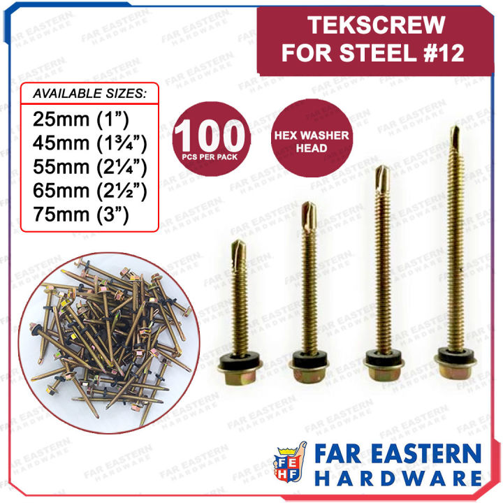 TEKSCREW for Steel Metal #12 Tex Screw 1