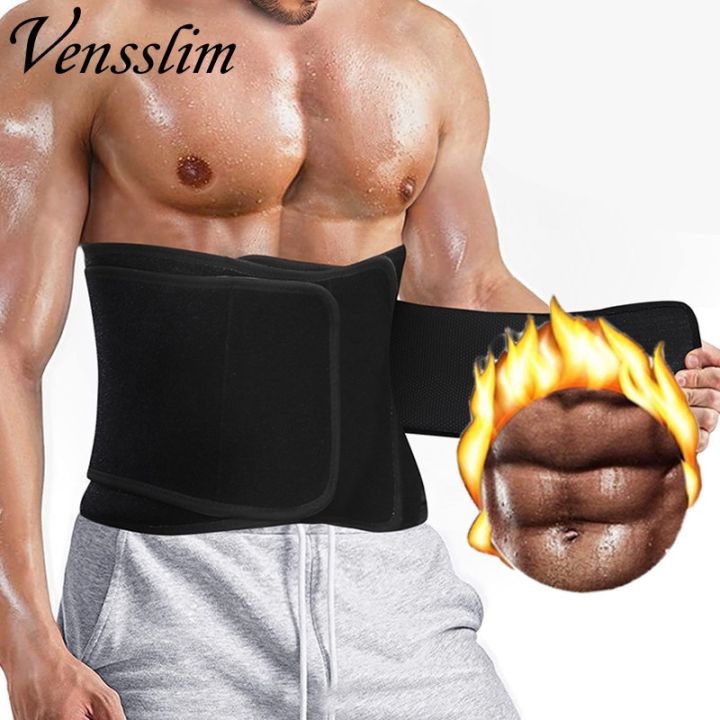 Uomo Corsetto Allenatore Vita Neoprene Sauna Sudore Trimmer - Foto 8