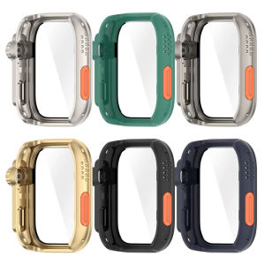 Scratch Resistant Case Skin For Watch Fit 4 Waterproof Screen Protector Shell Smartwatch Housing PC Glass Antidust Cover