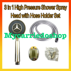 3in1 Shower Head With Hose Holder Set 5 modes Universal High Pressure Bathroom Shower Sprayer