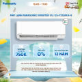[Độc quyền Online]Điều hòa Panasonic Inverter CU/CS-YZ12AKH-8 - 1.5HP - Hai chiều - Eco AI - Lọc không khí bụi mịn tới 99%. 