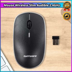 COD Taffware Mouse Wireless Audible 2.4GHz - T-24 / mouse wireless mini model slim murah terbaru terlaris tanpa kabel nyaman di tangan untuk semua laptop pc desain elegan unik menarik terbaik mudah murah tikus bahan kuat awet tren rekomended bagus viral