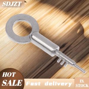SDJZT Home Security Replacement Keys Stainless Steel 3-Tooth Lock Key Blank Universal - Bathroom Door Keys