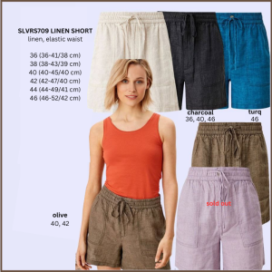 Celana Pendek Wanita Murah (SLVRS709 Linen Short 3 Warna)