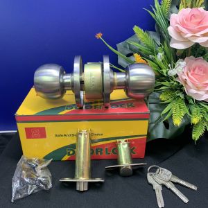 Ổ KHOÁ TAY NẮM TRÒN ZANI INOX (Khóa cửa phòng khóa nhà vệ sinh)