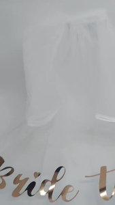 Bride Veil Wedding Veil Bride To- Be Veil Bridal Shower Veil Bachelorette Party Veil with Comb Short Wedding Veil