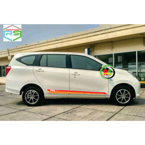 sticker mobil cutting side decal mobil toyota calya minimalis terkeren