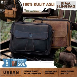 Tas Selempang Pria REVEN BIMA BAG Kulit Sapi 100% Slingbag Cowok Keren Distro Import Murah Terbaru
