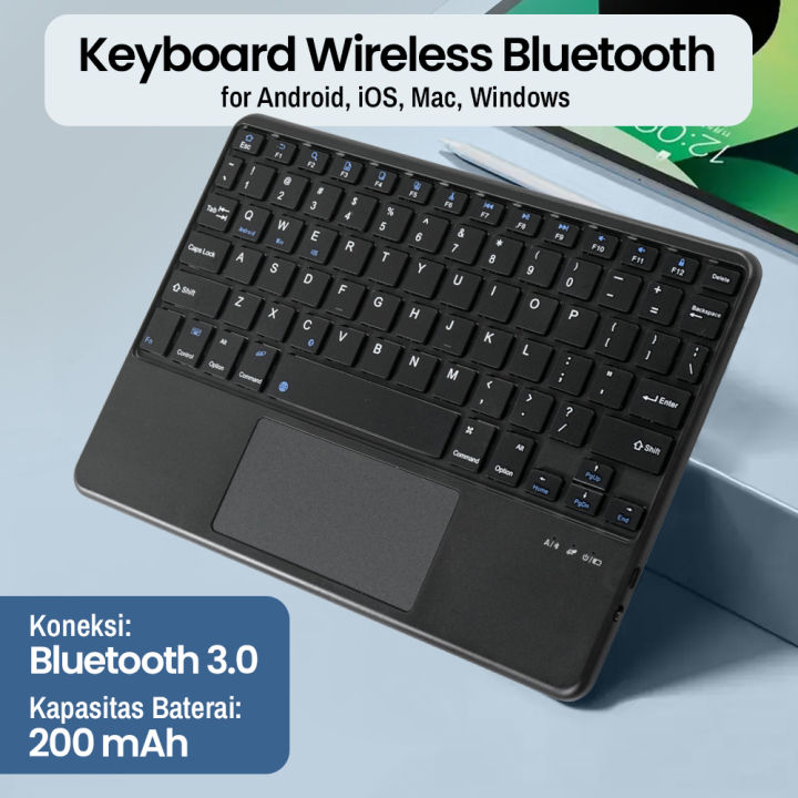 Keyboard Bluetooth 8 inch Dilengkapi dengan Touchpad Baterai Dapat Diisi Ulang G215
