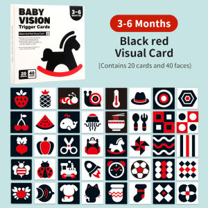 แฟลสการ์ด แฟลชการ์ดเด็ก การ์ดกระตุ้นสายตา บัตรภาพ flashcard แฟลชการ์ดขาวดำ การ์ดกระตุ้นพัฒนาการสายตาทารก 0-36 สองด้าน สีดําและสีขาวการ์ดหน่วยความจําแฟลช