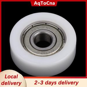 [COD] AqToCna Ship within 24 hours 1PC 8x30x10mm Injection Molded Nylon Coated Bearing Wheel Bearing 608 Roller Wheel Track Rail Pulley Door Window Track Pulley