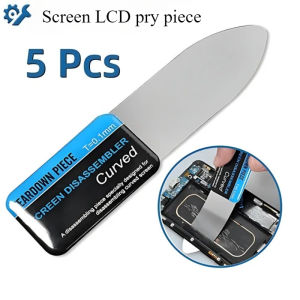 Metal Opening Pry Sheet Stainless Steel Thin Sheet Opening Tool for Mobile Phones Tablets Frame Curved Screens