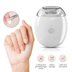 【24H】Electric Nail Clipper Fully Automatic Nail Grinder USB Glowin the Dark Baby Low Noise Nail Care Set for Baby Kids Adults