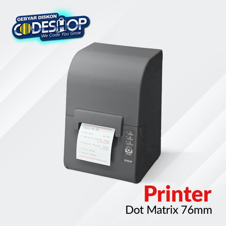 Epson TMU230 D Printer Dot Matrix Auto Cutter Cetak Struk Rangkap 76mm