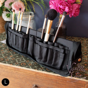 BA08 กระเป๋าใส่แปรงแต่งหน้า Brush bag 2 in 1 ตั้งแปรงได้ ใส่ได้ 29 ชิ้น