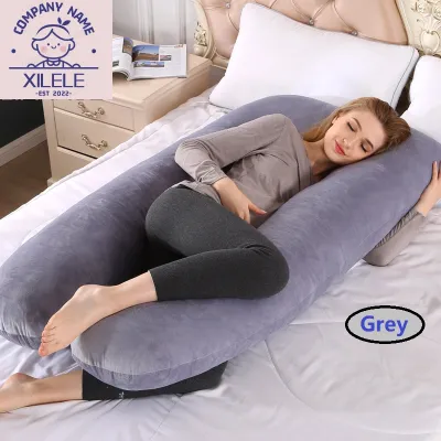 Crystal Velvet Maternity Pillow U shape Dismantled Pregnancy Pillow Pillow Contains Pillow Core