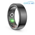 R02 Smart Ring Fitness Tracker Ring 5.0 Bluetooth-Compatible Sleep Monitor IP68 & 5ATM Waterproof Wearable for Android for IOS. 