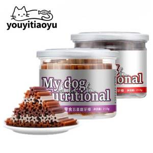 YOUYITIAOYU Dog Molar Rod Dog Teeth Snacks Grinding Rod Sticks Chew Dental Care Teething Stick