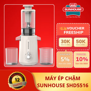Máy ép chậm SUNHOUSE 800ml SHD5503 ép mọi loại rau củ cảm biến an toàn - Chính hãng