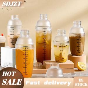 SDJZT Nhựa Cocktail Shaker Tay Shaker Cup Với Quy Mô 350Ml 530Ml 700Ml 1000Ml Sữa Trà Rượu Uống Shaker Thanh Công Cụ