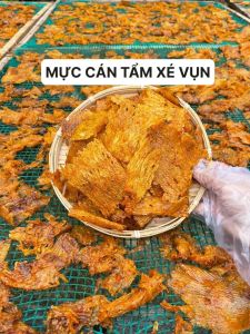 Khô mực cán tẩm vị vụn to - túi 500gam (tặng kèm bánh ngũ cóc)