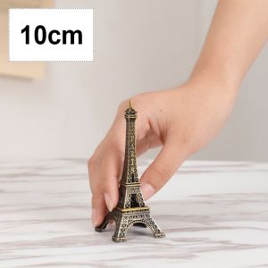 Pajangan Miniatur Miniature Landmark Souvenir Pajangan Menara Eiffel Tower / The Statue Of Liberty New York Usa / Jam Big Ben London - 10/18/25Cm Kerajinan Logam Kreatif