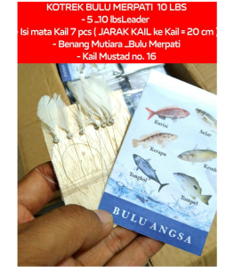 KOTREKAN KOTREK BULU merpati DAN ANGSA sangat Efektif untuk Rumpon dan karang target selar como kuniran dll