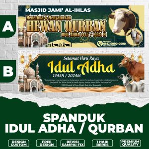 Spanduk Idul Adha Qurban / Banner Idul Adha Qurban / Banner Spanduk Idul Adha Qurban /Banner spanduk