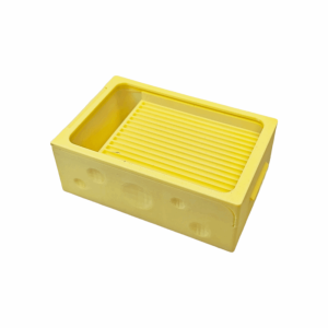 TURHA Double Layer Perler Bean Box 2-in-1 15 Slot Bean Spatula Perler Bead Tool Kit Non-Sticky Bead Alignment Tray DIY Handicraft