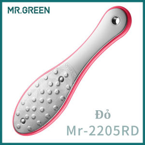 MR.GREEN Dụng cụ chà gót chân thép không gỉ 2 mặt nhám và mịn chăm sóc chân toàn diện.
