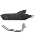 Moto Lupo Motorcycle HIFAST Exhaust Pipe For Mio Sporty Pipe Muffler With Stainless Elbow 1Set. 