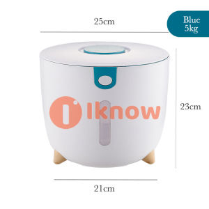 I know 5kg/10kg Household Rice Bucket Insect-Proof And Moisture-Proof Sealed Plastic Rice Storage Container Rice Dispenser Flour Container Rice Storage Box