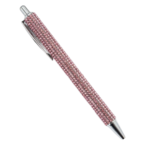 IFFINE Retractable Rhinestone Ballpoint Pen Crystal Bling Metal Crystal Bling Pen Gifts Sparkly Writing Pen School Stationery