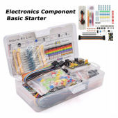830 Breadboard Set Electronic Component Basic Starter Kit with Breadboard Cable Resistor Capacitor LED Potentiometer
