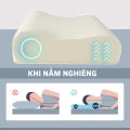 Gối Kê Cổ Cao Su Non Chất Liệu Thoáng Khí Êm Ái Mềm Mại, Gối Chống Đau Vai Gáy Thiết Kế Công Thái Học Giúp Thư Giãn TIDO, TI DO. 