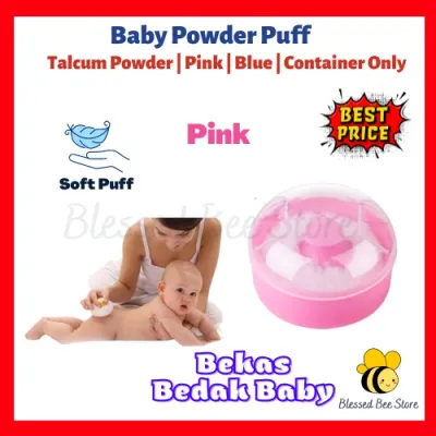 Blessed Bee Baby Powder Puff Bekas Bedak Bayi Body Talcum Powder Puff Sponge Baby Powder Box 婴儿爽身粉盒